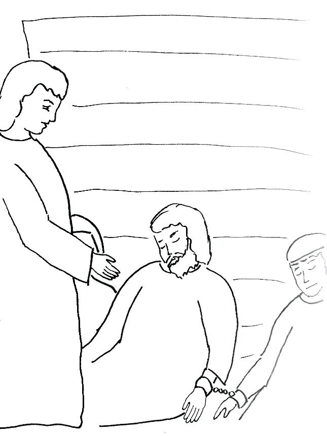 645x859 Coloring Pages Peter In Prison Coloring Page Story Coloring Page