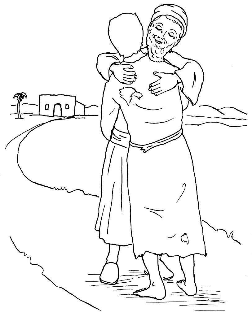 813x1024 Prodigal Son Coloring Pages Free Printable Pleasing Prodical