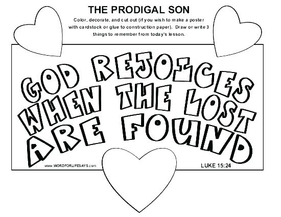 550x425 Prodigal Son Coloring Pages