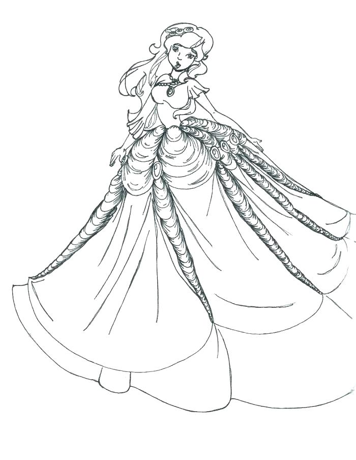 700x904 Coloring Pages Dresses Dress Up Coloring Pages To Print