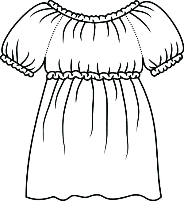 600x657 Dress Coloring Pages Free Prom Dresses Coloring Pages View Larger