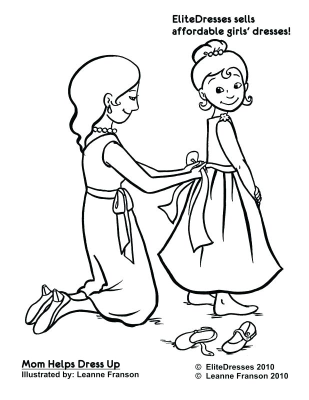 618x800 Dress Up Coloring Pages