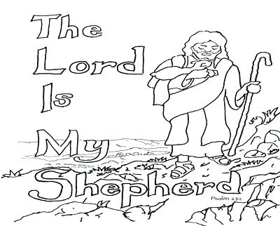 Psalm 23 Coloring Page at GetDrawings | Free download