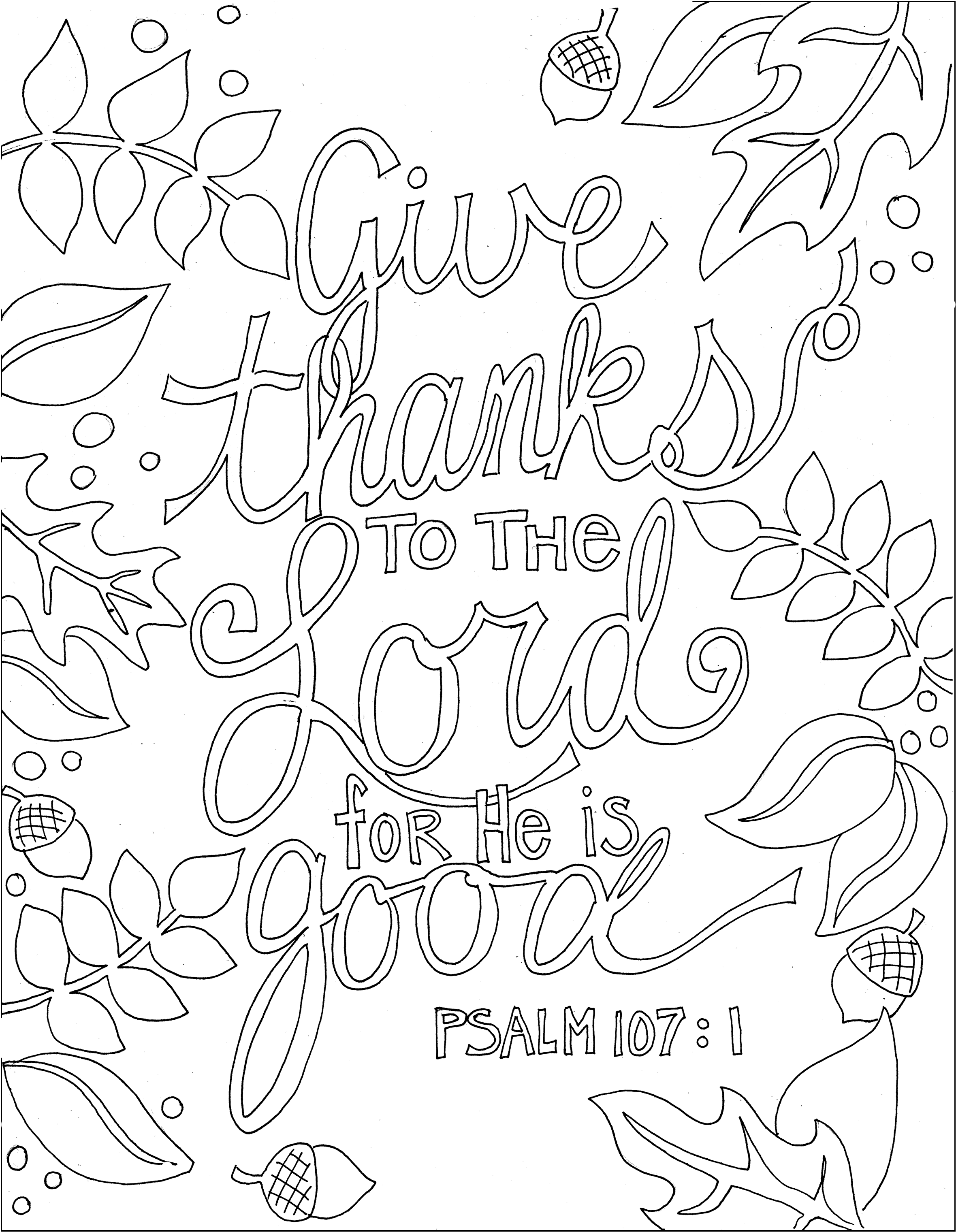 2360x3042 Psalm Coloring Page