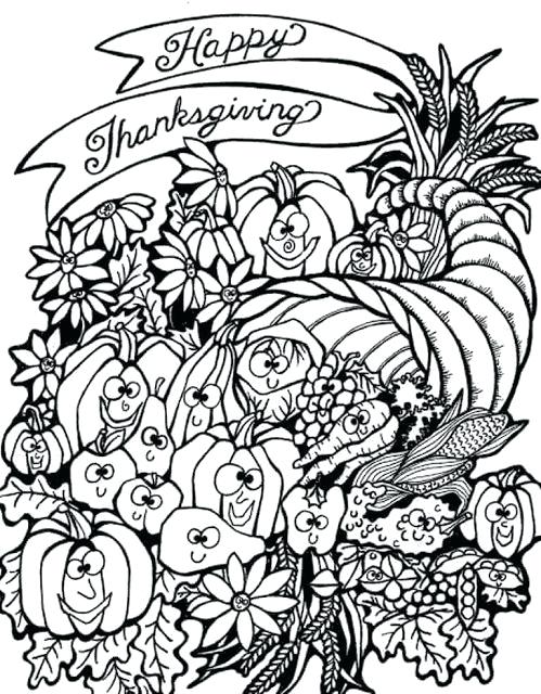 499x640 Thanksgiving Coloring Pages For Adults With Thanksgiving Coloring