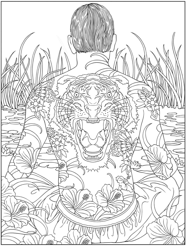 650x860 Psychedelic Coloring Pages