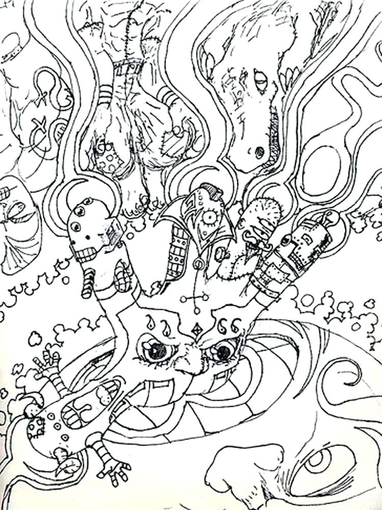 750x1000 Idea Adult Coloring Pages To Print Or Psychedelic Coloring Pages