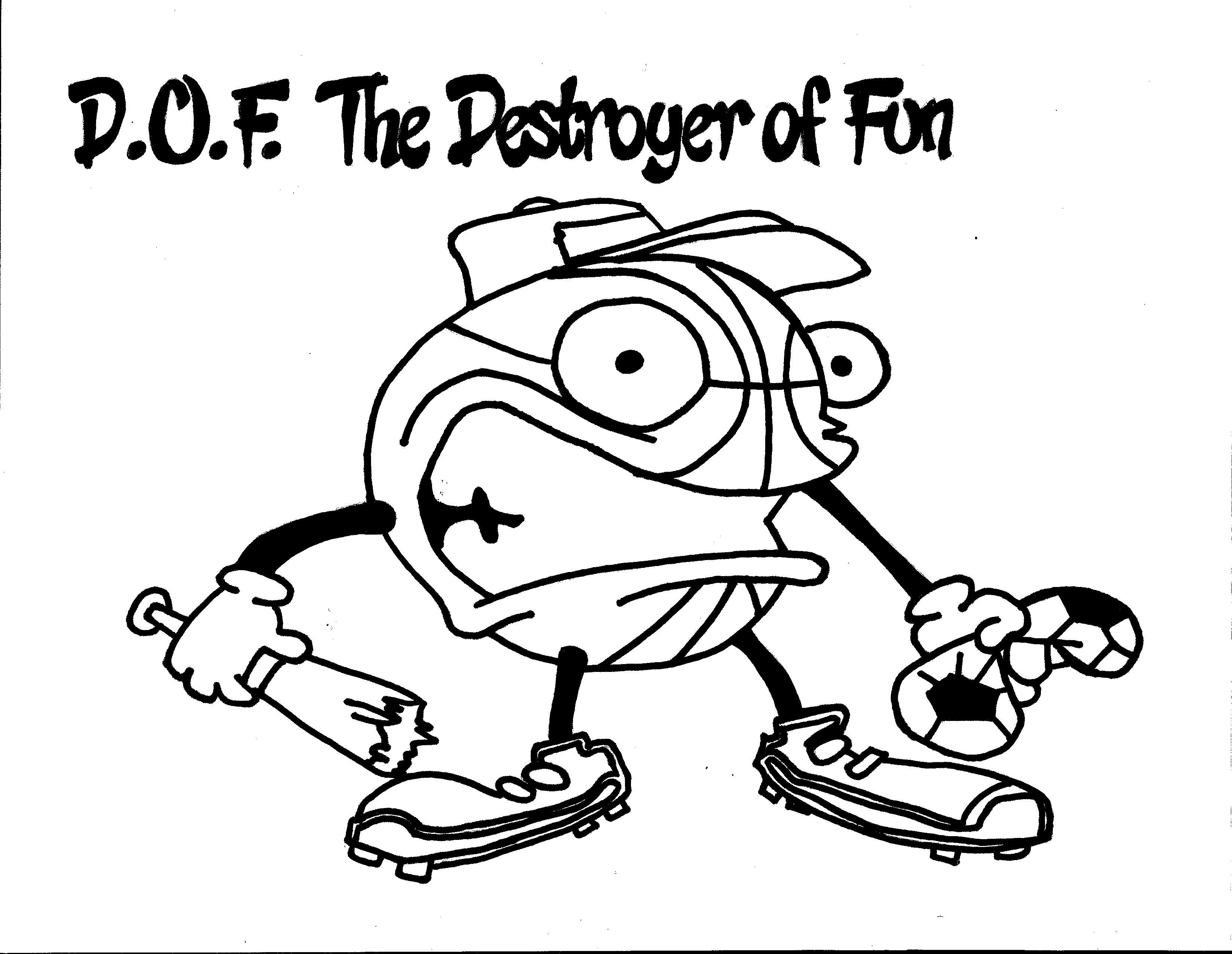 3294x2550 D O F The Destroyer Of Fun Coloring Page Team Unthinkables