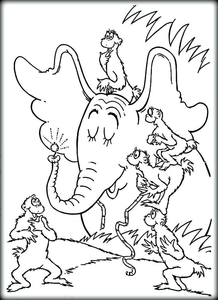 743x1024 Dr Seuss Coloring Pages High Definition For Kids