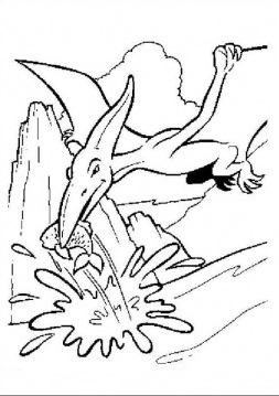 253x359 Pterodactyl Coloring Page Coloring Book