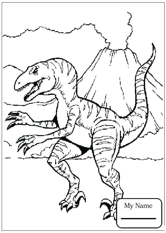 578x810 Dinosaur Cartoon Coloring Pages