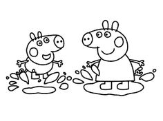 236x176 Image Result For Peppa Pig Muddy Puddles Coloring Pages Peppa