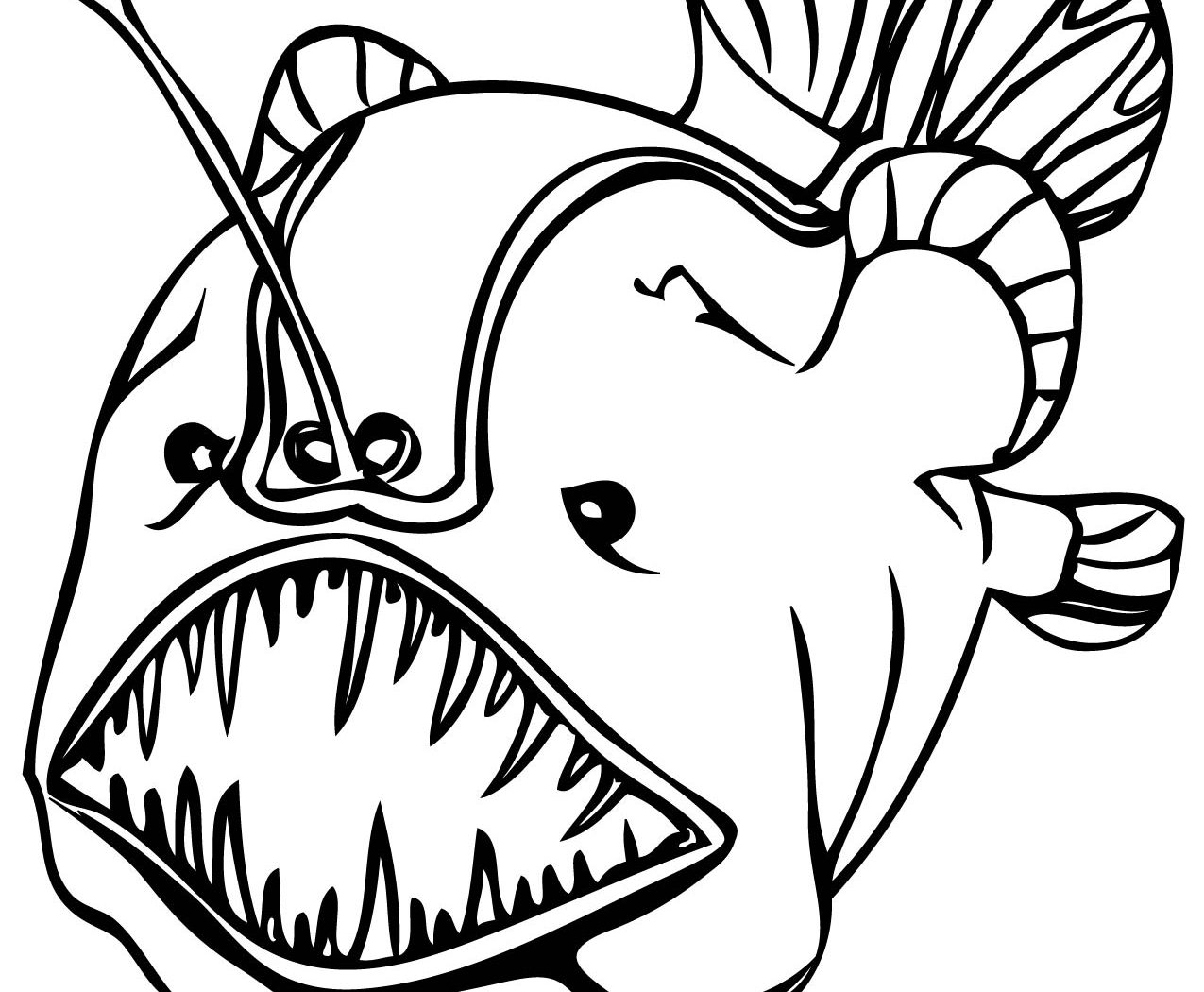 1275x1050 Puffer Fish Coloring Page Excellent Color Colouring Pages
