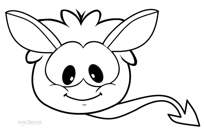 850x536 Puffle Little Devil Coloring Pages