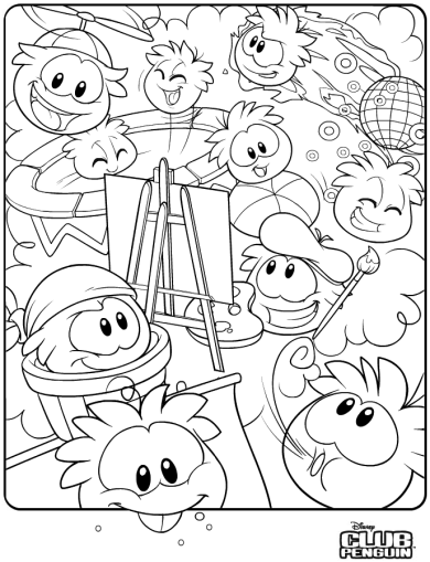 390x509 Saraapril In Club Penguin New Puffle Coloring Page