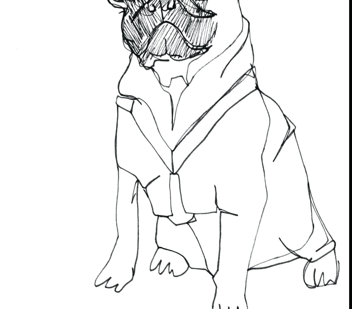 1229x1080 Coloring Pages Pug Coloring Pages Marvelous Cute Pug Coloring