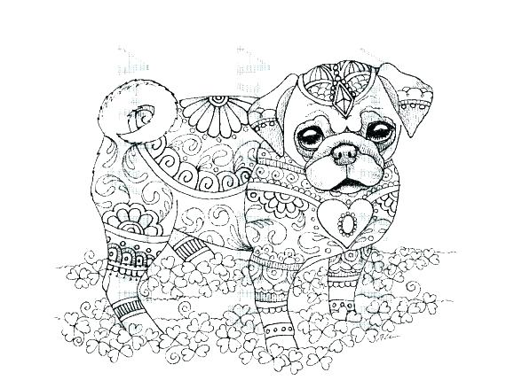 Pug Coloring Pages To Print at GetDrawings | Free download