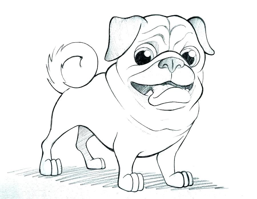 900x696 Pug Coloring Pages Two Beautiful Pug Coloring Page Cute Pug