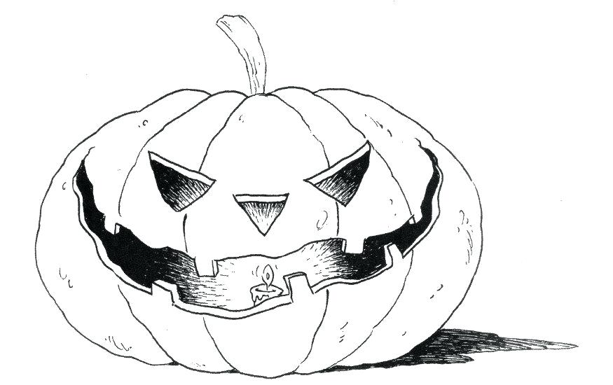 875x550 Pumpkin Coloring Pages Spooky Pumpkin Coloring Sheets