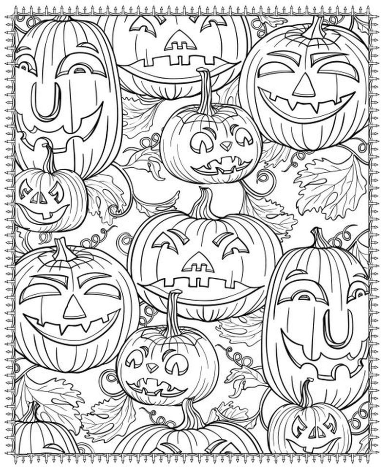 782x960 Pumpkin Coloring Pages For Adults