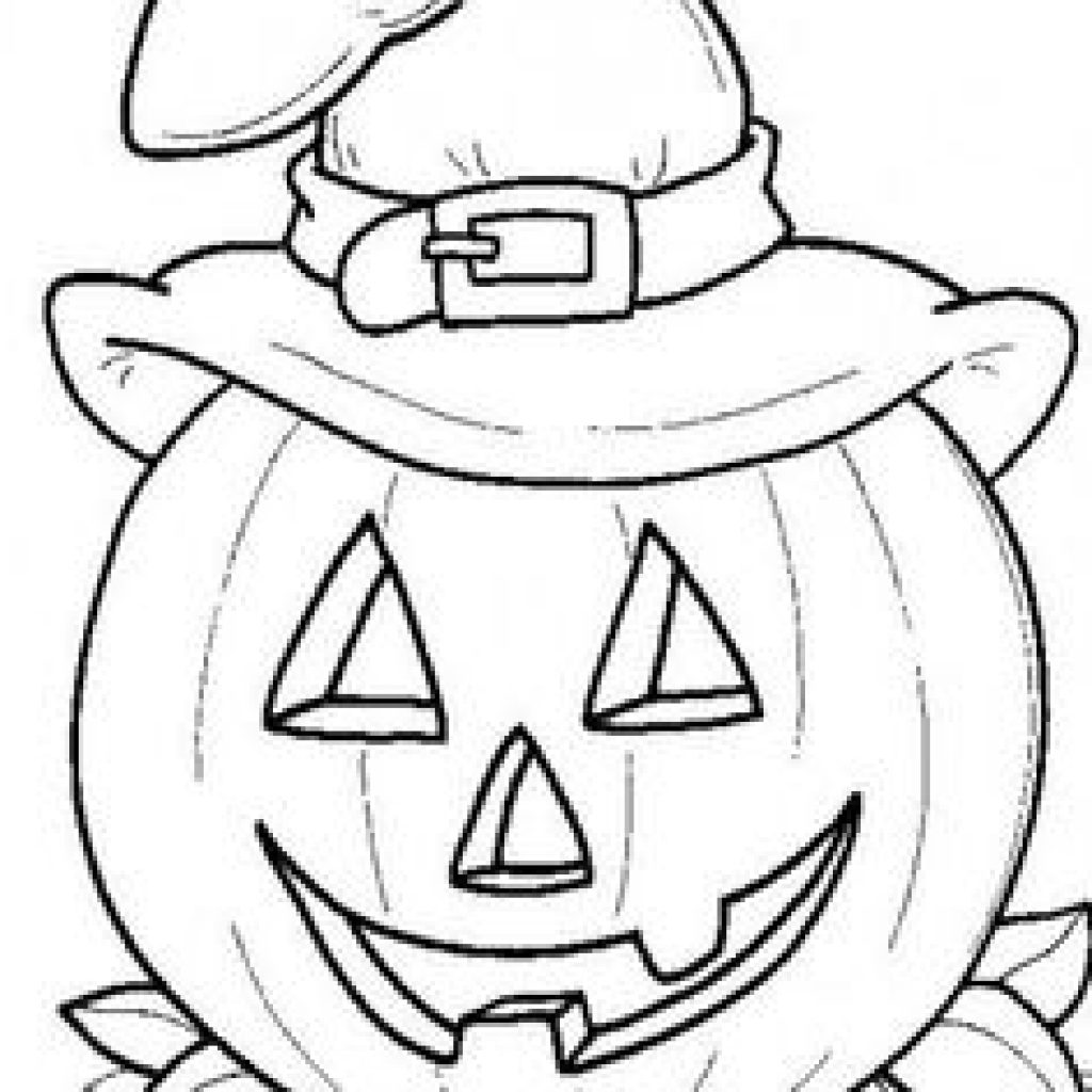1024x1024 Impressive Pumpkin Faces Coloring Pages