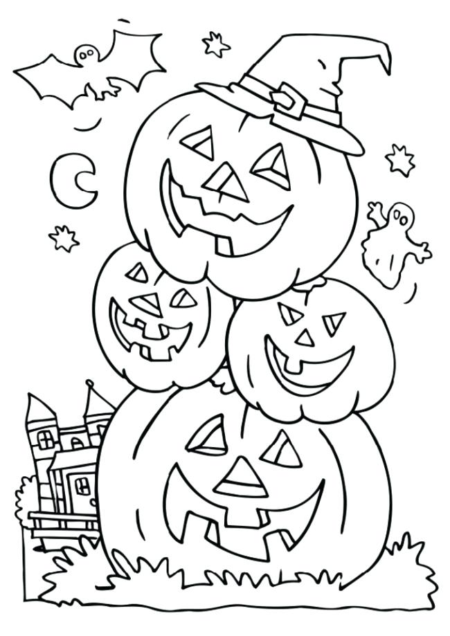 650x919 Fall Pumpkin Coloring Pages