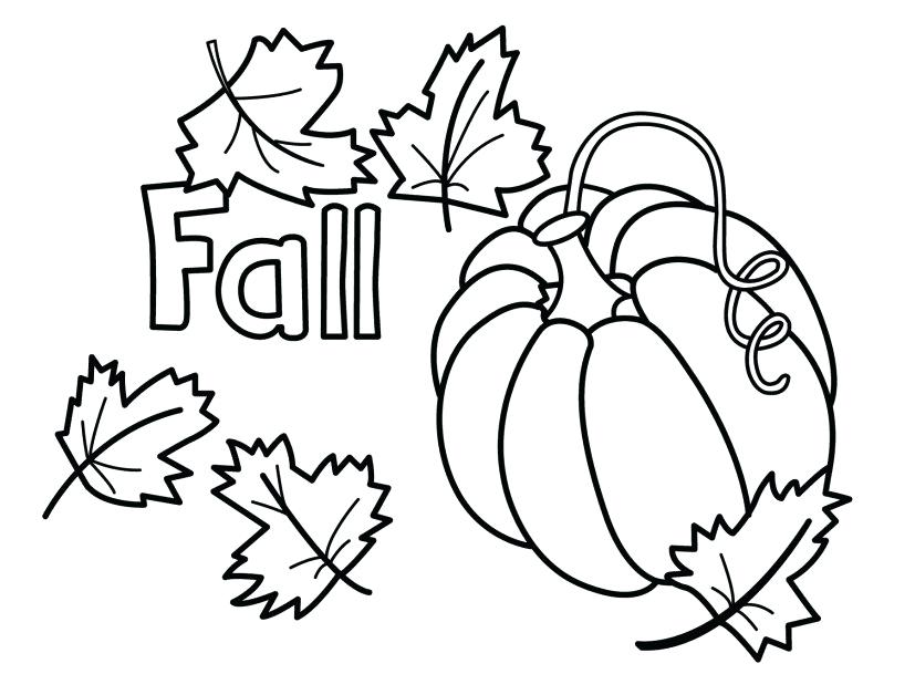 827x609 Leaves Coloring Page