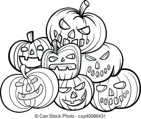 450x380 Scary Pumpkin Faces Coloring Pages Kids Coloring Pumpkin Patch