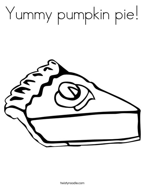 468x605 Yummy Pumpkin Pie Coloring Page
