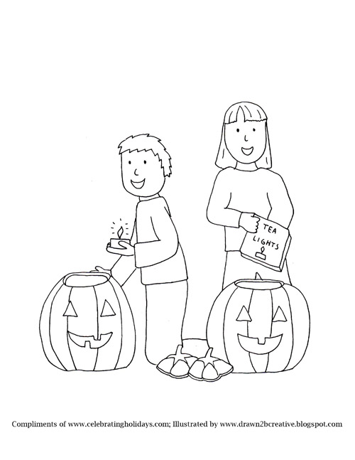 500x647 Pumpkin Carving Coloring Pages With Bible Verses For Halloween