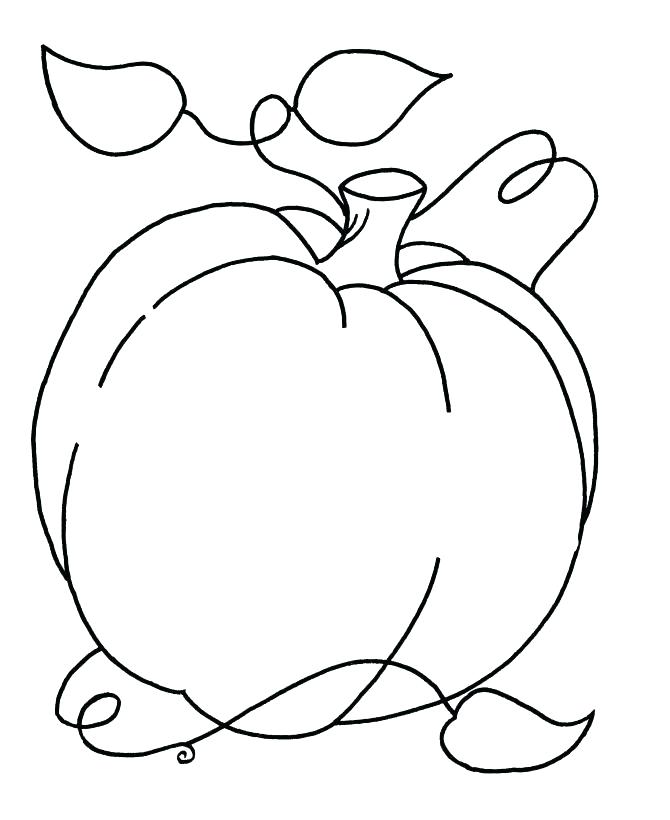 670x820 Coloring Page Of A Pumpkin