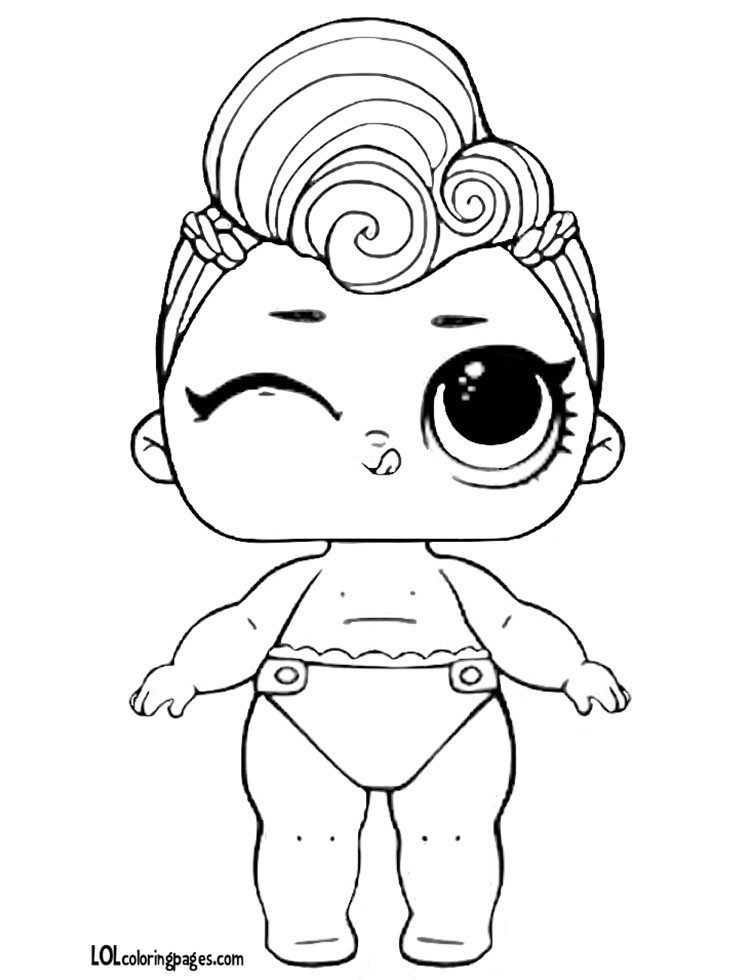750x980 Lil Miss Punk Coloring Page Lol Surprise Doll Coloring Pages