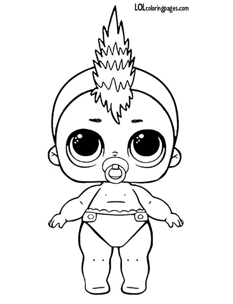 750x980 Lil Punk Boi Coloring Page Lol Surprise Doll Coloring Pages