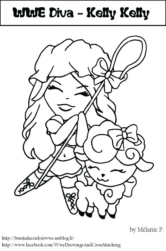 681x1024 Wrestling Coloring Pages Free Coloring Pages Diva Coloring Pages