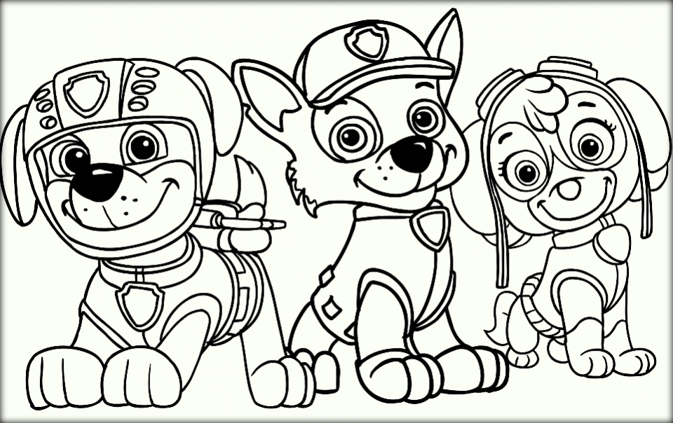960x604 Paw Patrol Coloring Pages