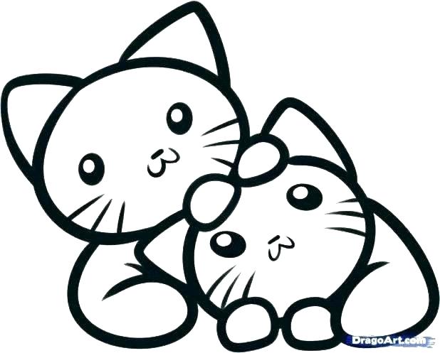 Puppy And Kitten Coloring Pages To Print at GetDrawings | Free download