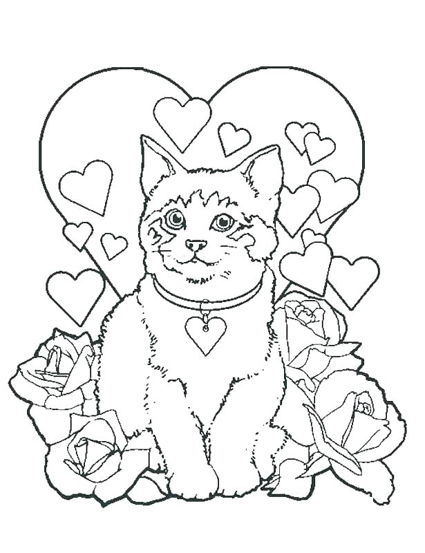 615x800 Kitten Coloring Pages Picture Gallery Of Cute Kittens Printable