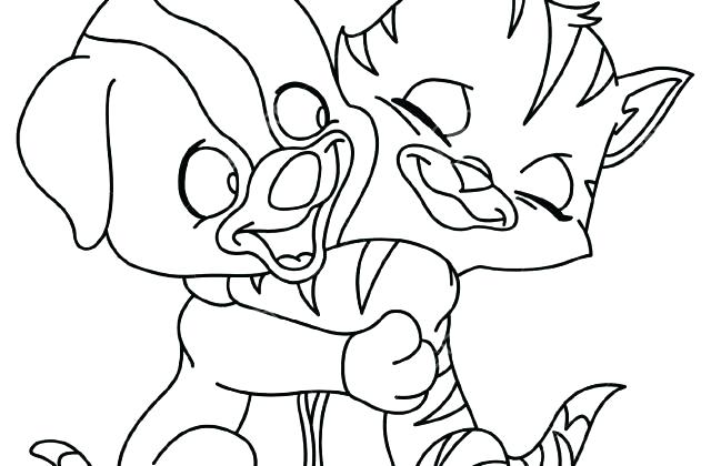 640x420 Kitties Coloring Pages Cat Mother And Kitten Kittens Coloring