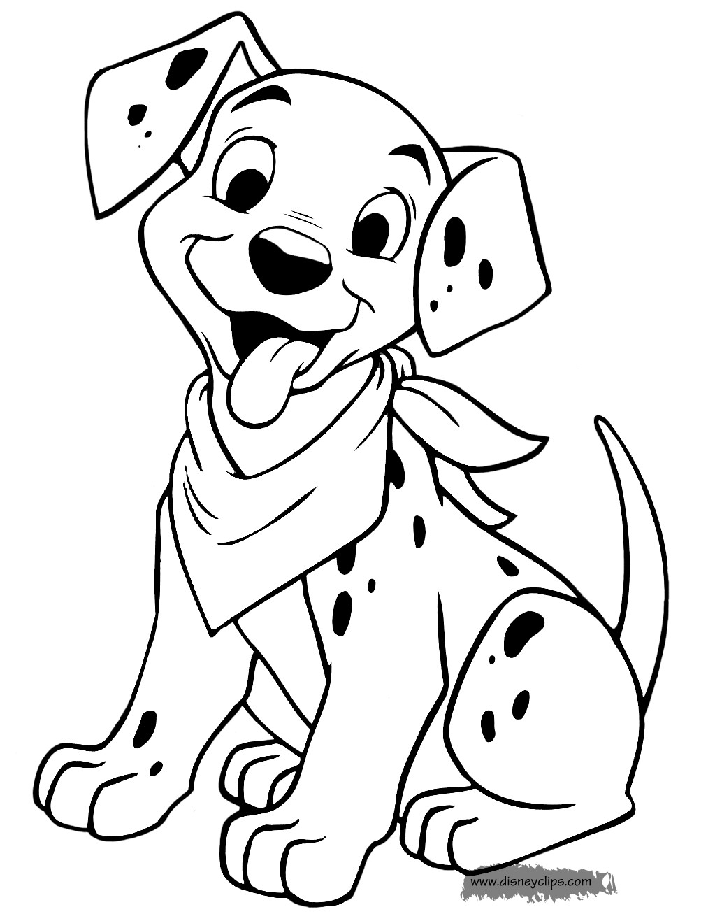1023x1307 Cartoon Puppies Coloring Pages Copy Dalmatians Inside
