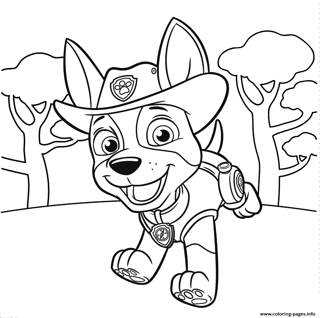 1046x1038 Paw Patrol Coloring Pages For Kids Puppy Free Printable Cartoons