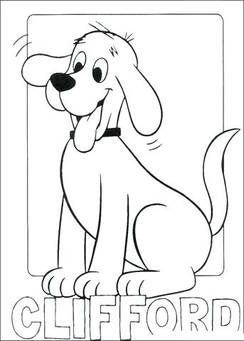 343x480 Clifford Coloring Page The Big Red Dog Coloring Pages Printable