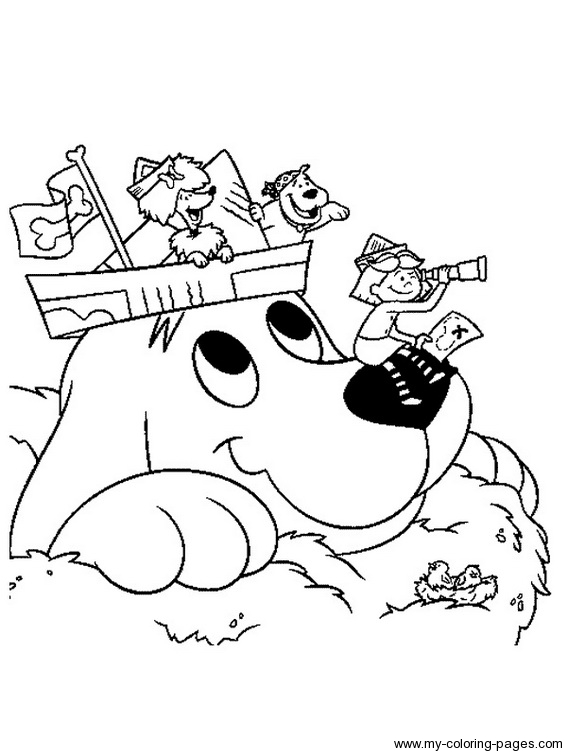 567x756 Puppy Clifford Big Red Dog Coloring Page The Big Red Dog Coloring