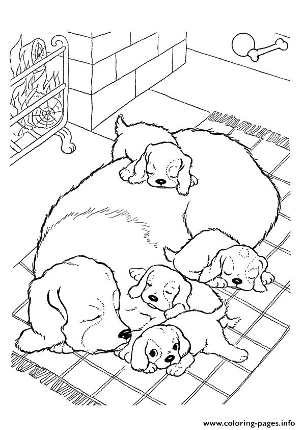 595x842 Puppy Coloring Pages To Print Puppy Coloring Books Puppy To Print