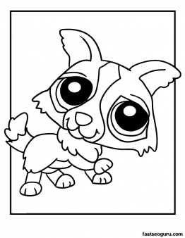 262x338 Printable Littlest Pet Shop Puppy Coloring Pages