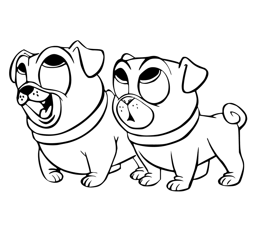 1024x892 Puppies From Puppy Dog Pals Coloring Page