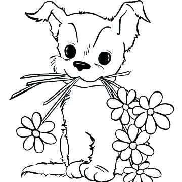 360x360 Love Coloring Page Puppy Love Coloring Pages Cute Puppy Coloring