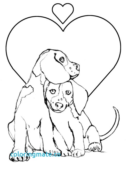 500x652 Puppy Love Coloring Pages Dog Coloring Pages For Adults New Kids