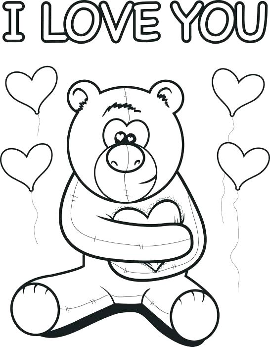 546x700 Love You Coloring Pages Coloring Pages To Print Valentine I Love
