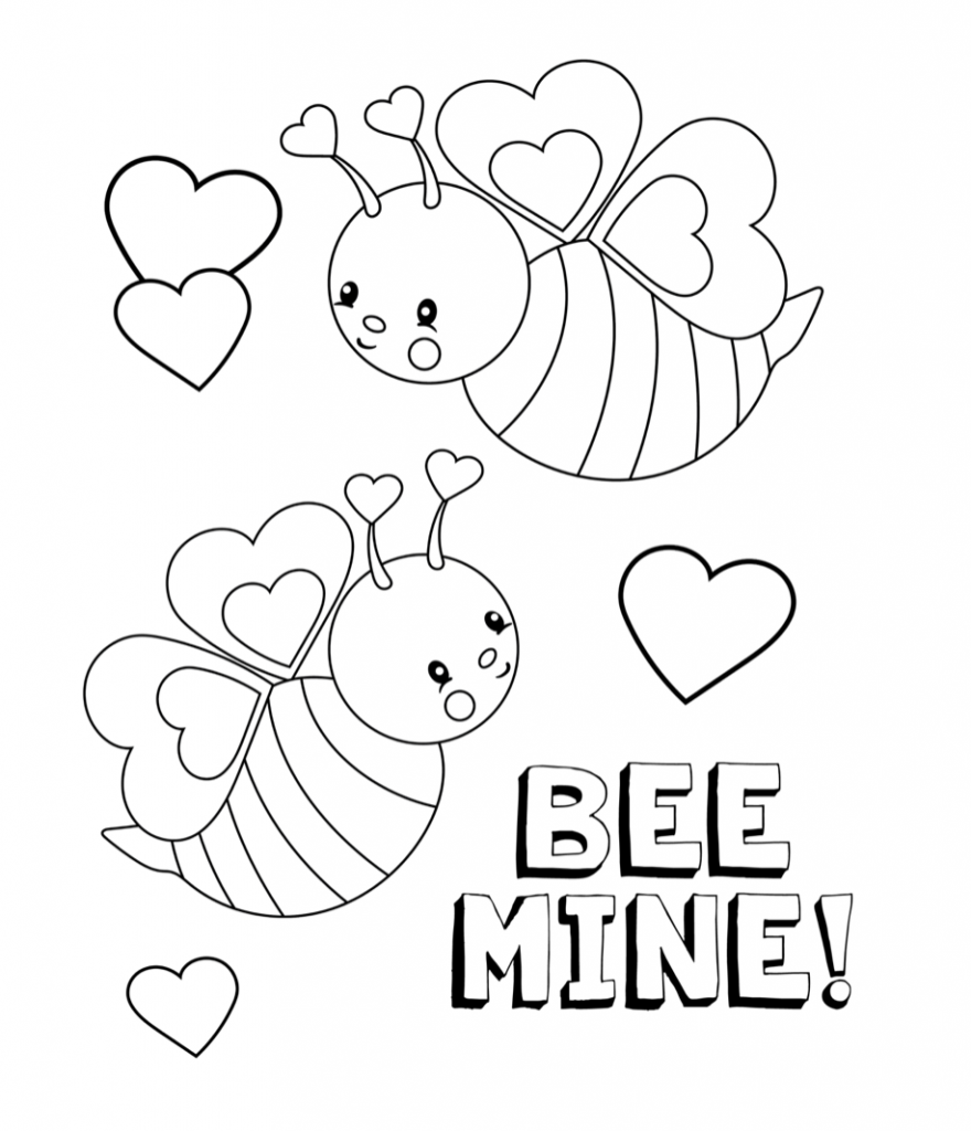 880x1024 Valentines Coloring Pages