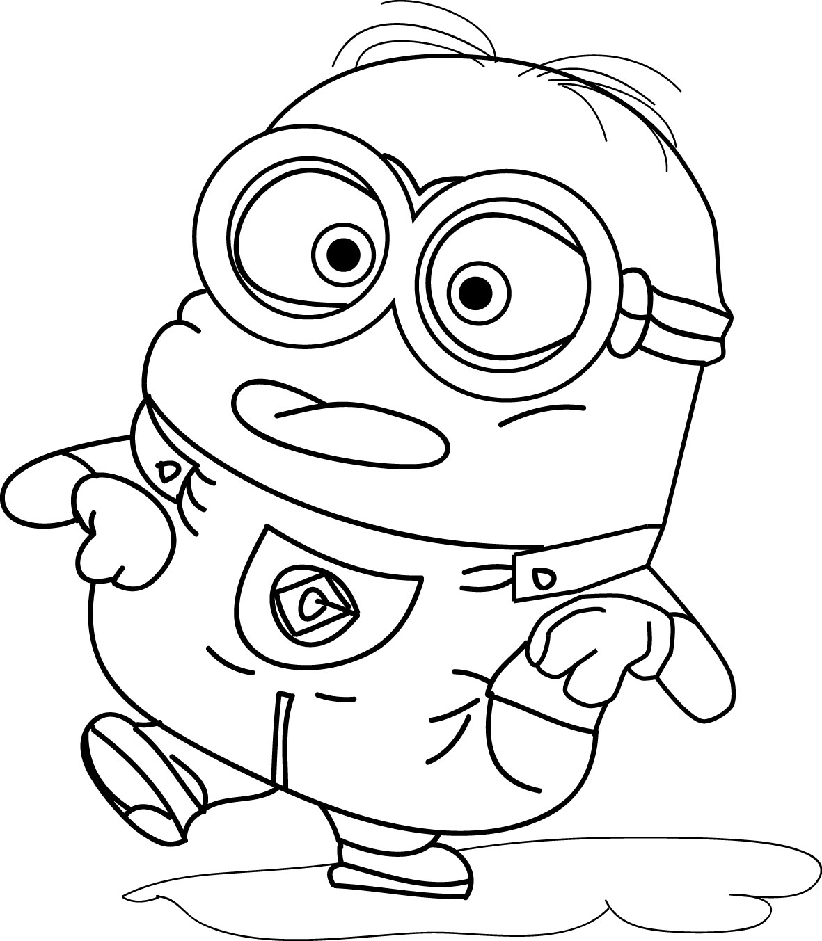 1181x1353 Funny Bob Minion Coloring Pages In Minions